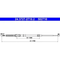 ATE 24.3727-2710.2 Seilzug, Feststellbremse