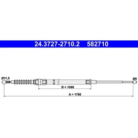 ATE 24.3727-2710.2 Seilzug, Feststellbremse