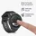 kwmobile 2x Glas Hülle für Garmin Forerunner 255 255 Music Schutzhülle / Fullbody Fitnesstracker Case Set aus Glas - Schwarz Transparent
