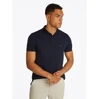 Tommy Hilfiger Poloshirt "PERFORMANCE PIQUE REG POLO", Herren, Gr. XL, blau (desert sky), Jersey, Obermaterial: 63% Baumwolle, 31% Polyester, 6% Elasthan, casual, regular fit hüftlang, Kurzarm abgesteppt, Shirts, mit Streifenmuster