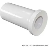 LE SANITAIRE Sanit WC-Anschlussstutzen 400mm DN100 weiß