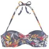 VIVANCE Bikini-Top Damen Grau/Mehrfarbig 38 Cup D