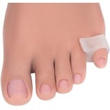 5 STARS UNITED Zehenspreizer für überlappende Zehen - 4er Pack transparente Gel Zehentrenner - Hammerzehen Korrektoren - Groß Toe Spacer für Hallux Valgus Korrektur, Schmerzlinderung