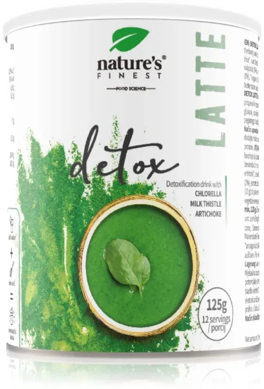 Natures Finest Detox Latte Pulver zur Herstellung von Getränken zur Unterstützung der Entgiftung des Körpers 125 g