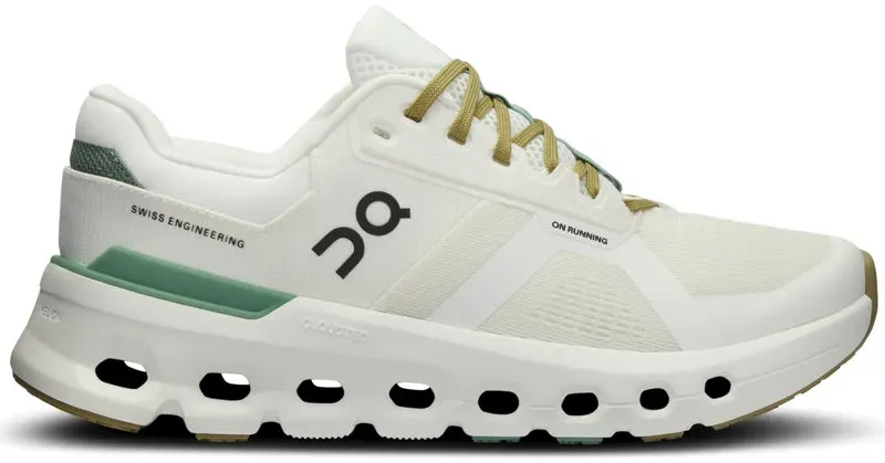 On Cloudrunner 2 - Stabilitätsschuhe - Damen - White/Green - 7 US