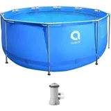 Avenli Frame Pool 366 x 122 cm Basic Rundpool mit Filteranlage
