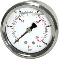 Riegler Glyzerinmano »pressure line«, G 1/4 hinten, 0-2,5 bar/36