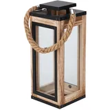 Mojawo Laterne 32cm Holz/Metalldach