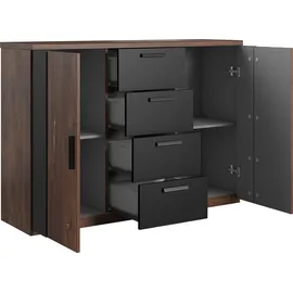Home Affaire Sigma 132 x 94 x 40 cm Braun / Schwarz