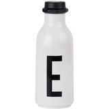 DESIGN LETTERS Trinkflasche Weiß | 500 ml | Tritan Wasserflasche im Nordisches Design | Auslaufsicher | Spülmaschinengeeignet | erhältlich von A-Z