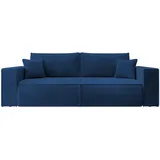 Selsey Sofa Schlafsofa Mit Stauraum Schlaffunktion Pflegeleicht Polyurethanschaum Kordsamt Weich Dunkelblau