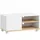 Homcom TV-Board Lowboard 80 x 45 x 39 cm Weiß/Eiche Holz