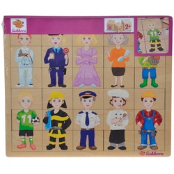 Eichhorn Puzzle 30 Teile Kinder Einlegepuzzle Holz Mix and Match 100005408, 30 Puzzleteile