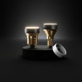 Osram lighting Osram LED Star Flat 3,5W = 26W E14, matt 270lm neutralweiß 4000K 3-Stufen-Dimmbar + Aufsatzringe