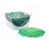 Genius Salatschüssel Nicer Dicer Chef 3-in-1-Siebschüssel, 3-in-1 Siebschüssel