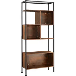 TECTAKE Regal Hastings 75x31x170,5cm