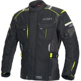 BÜSE Breno Pro Textiljacke wasserdicht - Schwarz/Neon-Gelb - L