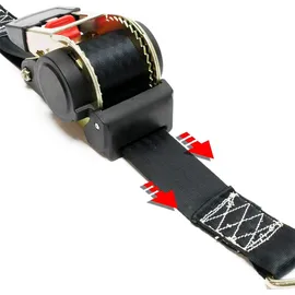 Wiltec Spanngurte Automatik 4er Set 750 daN 3 m x 50 mm