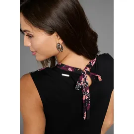 LAURA SCOTT Blusentop geblümt Rosa/Schwarz 40