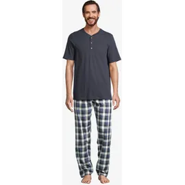 SCHIESSER Pyjama Night & Home Blau/Bunt/Grau 58