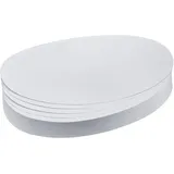 Franken Moderationskarten Oval, 190 x 110 mm, 500 Stück, weiß, UMZ 1119 09