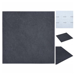 vidaXL Laminat Laminat Dielen Selbstklebend 5,11 m2 PVC Schwarzer Marmor Vinylboden B schwarz
