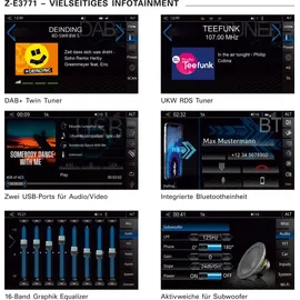 Zenec Z-E3771 1-DIN DAB+ Infotainer mit FIAT Ducato III Citröen Jumpber II