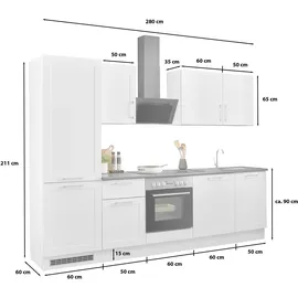 P & B Küchenblock 280 cm Weiß