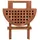 deVries Beistelltisch Woodie 50 x 50 x 50 cm Teakholz braun