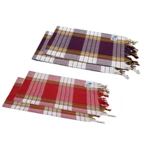 my Hamam Classic Hamamset 80 x 180 cm rot/lila 4 St.