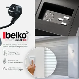 BELKO Garagentorantrieb EcoLift 800 2,24 m schwarz