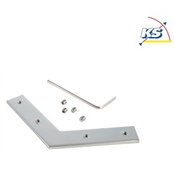 Reprofil Nutenstein / Eckverbinder 120°, Metall, naturbelassen, Silber D-987026