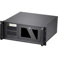 TECHLY I-CASE MP-P4HX-BLK2 Computer-Gehäuse Rack (ATX), PC Gehäuse, Schwarz