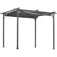 Outsunny Pergola Pavillon 3 x 3 m Terrassenüberdachung mit