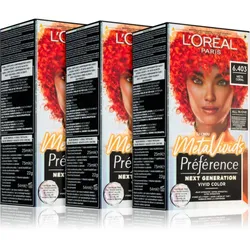 L’Oréal Paris Préférence Meta Vivids semipermanente Haarfarbe Farbton 6.403 Meta Coral