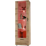 komodee Vitrine, Alessandria A2 Wotan/Wotan 60x192x42 cm,