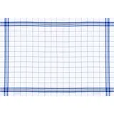 Stuco Geschirrtuch "Bambus, kariert", weiß (weiß, blau), B:50cm L:70cm, 30% Baumwolle, 70% Viskose, Geschirrtücher, Geschirrtuch