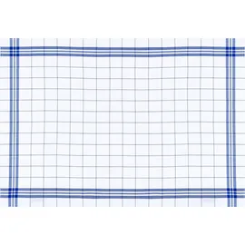 Stuco Geschirrtuch "Bambus, kariert", weiß (weiß, blau), B:50cm L:70cm, 30% Baumwolle, 70% Viskose, Geschirrtücher, Geschirrtuch