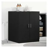 vidaXL Waschmaschinen-Schrank 0 x 0 x 0 cm Schwarz/Eichen-Optik