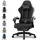 COMHOMA GTPLAYER Gaming Stuhl Stoff hellschwarz