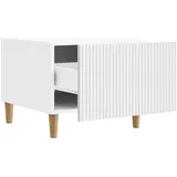 vidaXL Couchtisch mit Schubladen Weiß 49 x 50 x 40 cm Holzwerkstoff