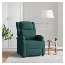 vidaXL Relaxsessel Dunkelgrün Stoff 93 x 98 x 93 cm Grün mit verstellbarer Rückenlehne