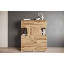 OTTO home Highboard 100 x 120 x 39,5 cm Beige / Braun