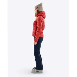The Mountain Studio Damen Ultralight Down Hoodie Jacke (Größe S, rot)