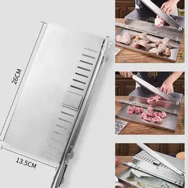 TOPCHANCES Manuell Fleischschneidemaschine, Handbuch Rippen Fleischschneider Biltong Slicer für Kräuter Ginseng Nougat Speck Schinken Gemüse Hauskochen