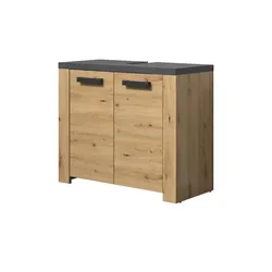 Waschbeckenunterschrank  Monte , holzfarben , Maße (cm): B: 79 H: 67 T: 35.0