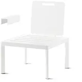 Sieger Lugo Lounge-Basis Aluminium weiß ohne Kissen