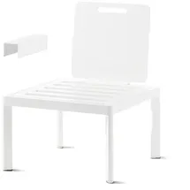 Sieger Lugo Lounge-Basis Aluminium weiß ohne Kissen