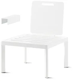 Sieger Lugo Lounge-Basis Aluminium weiß ohne Kissen