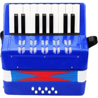 XiaoXIN Kinder Kinder Akkordeon 17-Tasten 8 Bass Mini Kleines Akkordeon Pädagogisches Musikinstrument für Anfänger Geburtstagsgeschenk